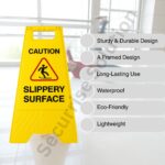 slippery surface caution board