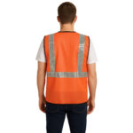 reflective jacket orange for labour construction