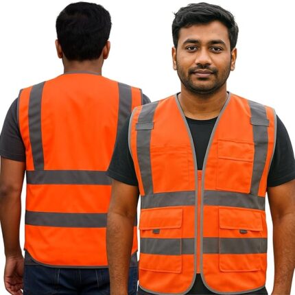 manager safety jacket orange