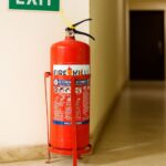 floor mount fire extinguisher stand