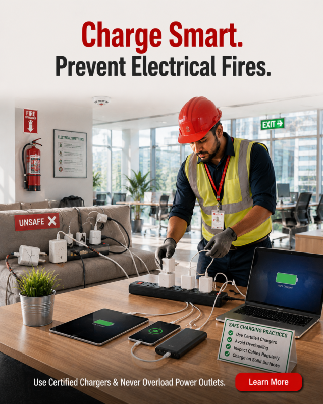 electrical fire prevent from big accident