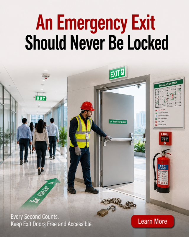 fire extinguisher with fire emergency exit shop