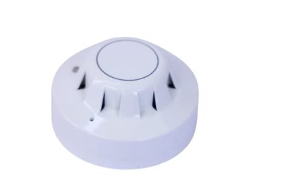 Securrise Solution AGNI white smoke detector with fire sensor, standard size, for ceiling mounting