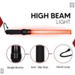 Securrise Solution 21 inch traffic baton light stick with red and green blinking light for traffic control