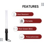 Securrise Solution 21 inch traffic baton light stick with red and green blinking light for traffic control