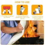 Securrise Solution emergency fire blanket fiberglass flame retardant survival protection blanket