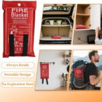 Securrise Solution emergency fire blanket fiberglass flame retardant survival protection blanket