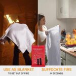 Securrise Solution emergency fire blanket fiberglass flame retardant survival protection blanket
