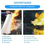 Securrise Solution emergency fire blanket fiberglass flame retardant survival protection blanket