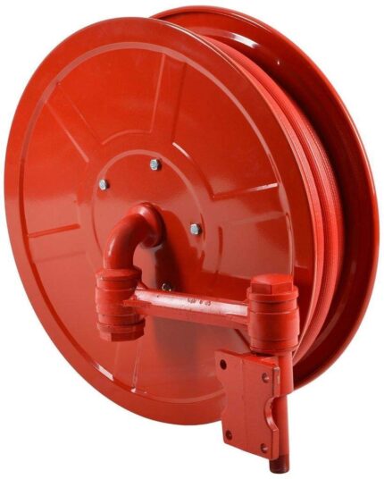 Securrise Solution red fire reel drum with 20mm 30 m hose and SS heavy duty shut off nozzle