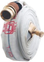 Securrise Solution RRL fire hose pipe 15 meter 63 mm Type-A with male and female SS-316 coupling