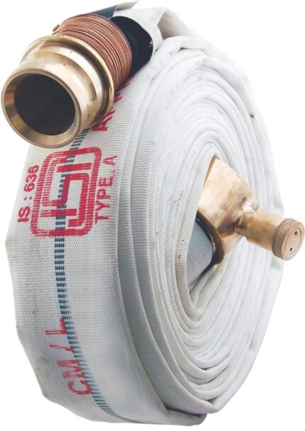 Securrise Solution RRL fire hose pipe 15 meter 63 mm Type-A with male and female SS-316 coupling