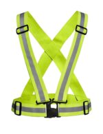 Securrise Solution Green Cross Belt Reflective Jacket for road and industrial safety