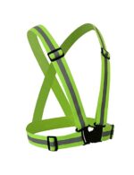 Securrise Solution Green Cross Belt Reflective Jacket for road and industrial safety