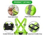 Securrise Solution Green Cross Belt Reflective Jacket for road and industrial safety