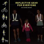 Securrise Solution Reflective High Visibility Safety Belt with lightweight elastic and adjustable straps