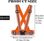 Securrise Solution safety reflective vest with belt in high visibility fluorescent color