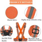 Securrise Solution safety reflective vest with belt in high visibility fluorescent color