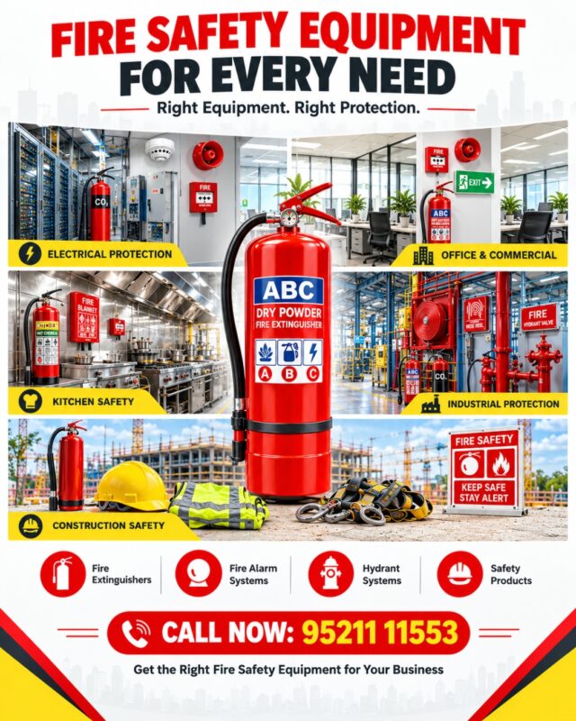 Fire safety equipment for every use including extinguishers, fire alarms, hydrants and safety products