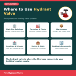Securrise Solution red fire hydrant valve 63 x 75 mm with flanged base and handwheel