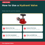 Securrise Solution red fire hydrant valve 63 x 75 mm with flanged base and handwheel